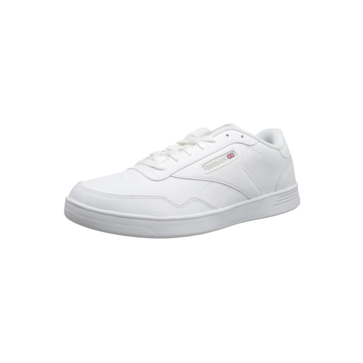 Reebok Men`s Club Memt 4E Extra Wide Classic Shoes Sneakers V68165 - White/steel