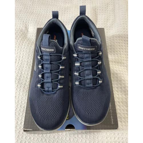 Skechers Mens Summits Louvin 232186W Navy Blue Running Shoes Sneakers Size 7
