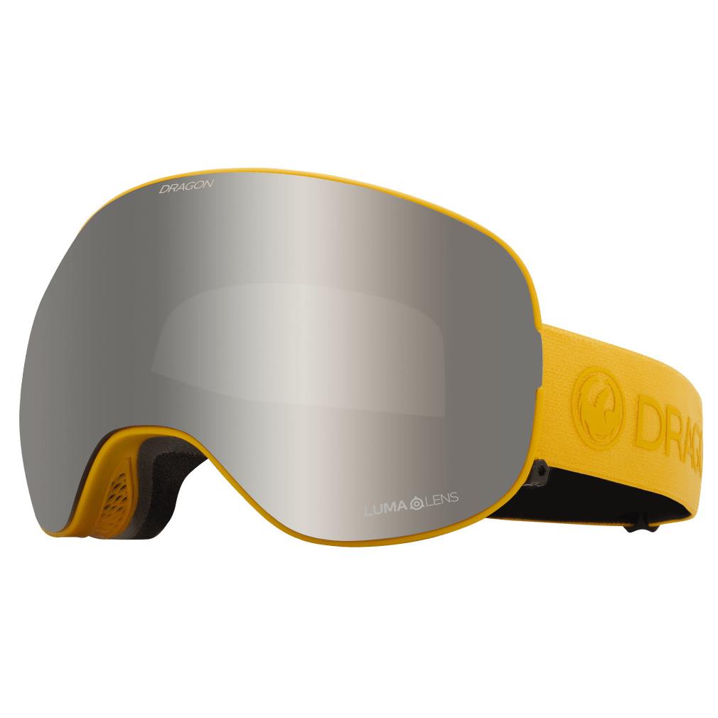 Dragon Alliance X2 Dijon LL Silver Ion/ll Amber Lens Snow Goggles