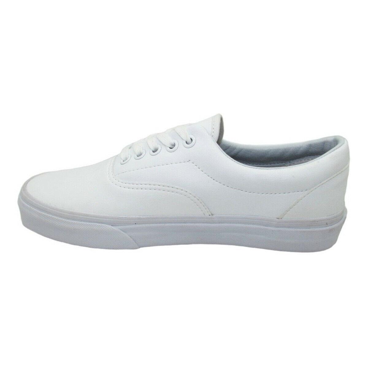 Vans Era Classic Tumble True White Skate Shoes Mens 7.0 Womens 8.5 - white