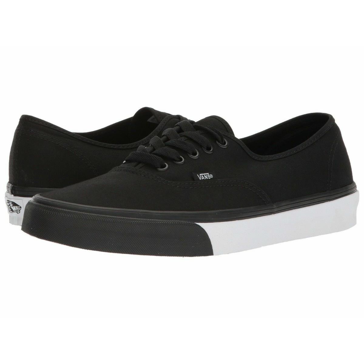 Vans Black White Casual Skate Shoes Mono Bumper