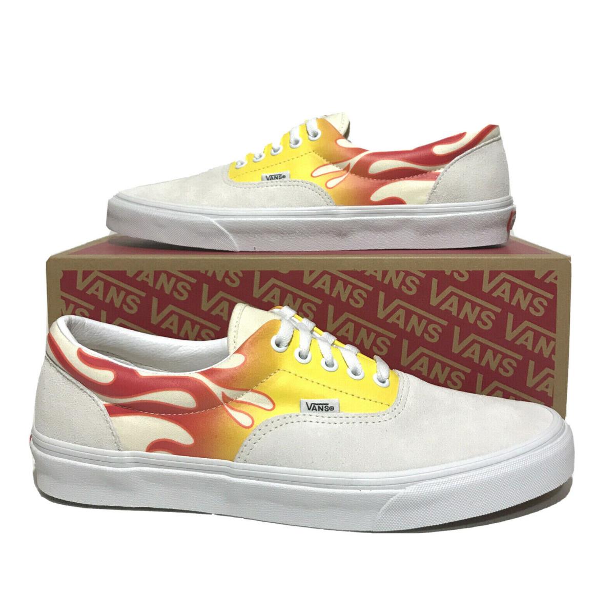 Vans Flames Pack Era Mens Size 10.5 Skateboarding Casual Shoes Flames Retro Fire