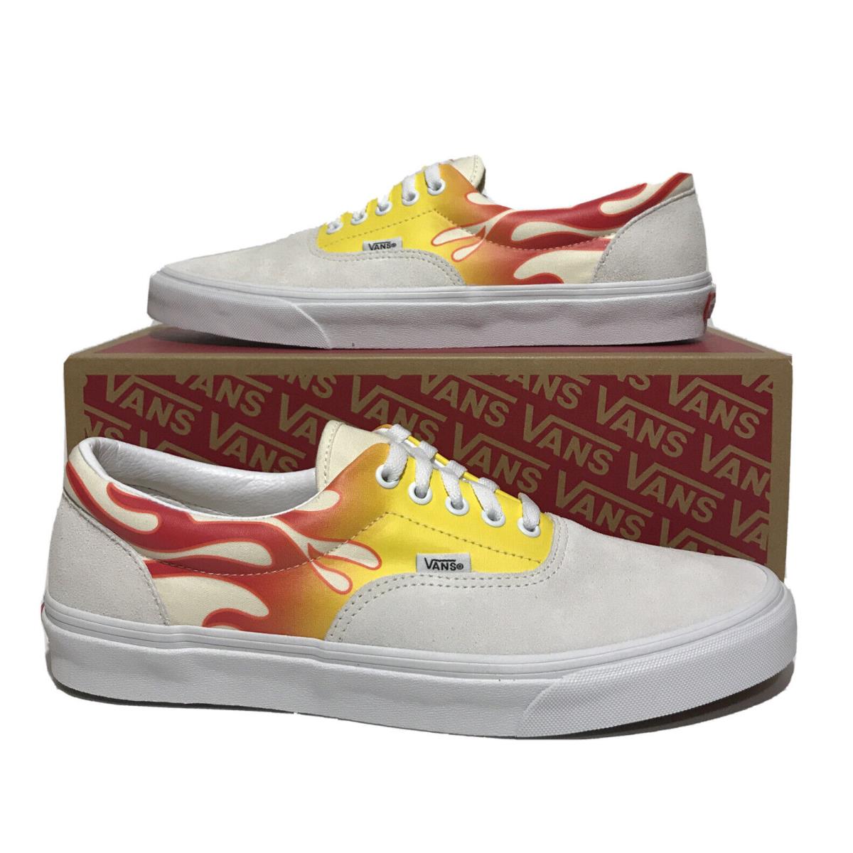 Vans Flames Pack Era Mens Size 10 Retro Skateboarding Casual Shoes Fire