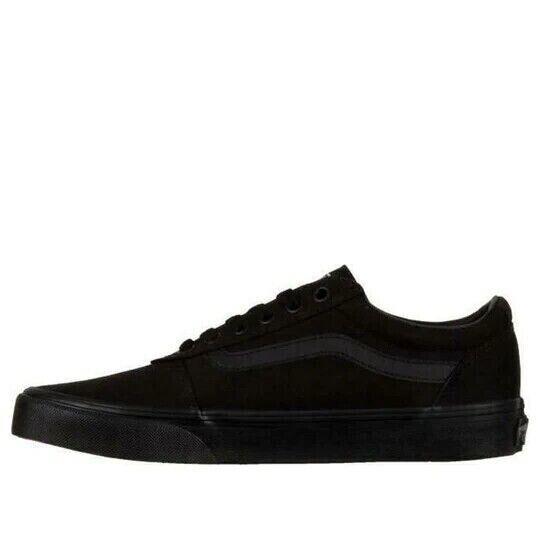 Vans Ward VN0A3IUN186 Women`s Black Canvas Low Top Skate Shoes Size US 9.5 KHO94 - Black