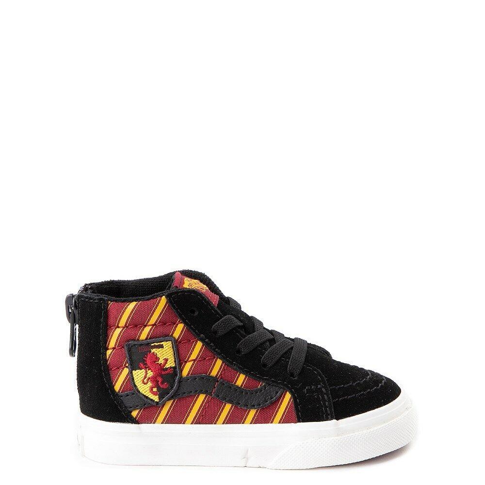 Vans x Harry Potter Hi Top Gryffindor Shoe Sneaker Toddler Black / Scarlet sz 6