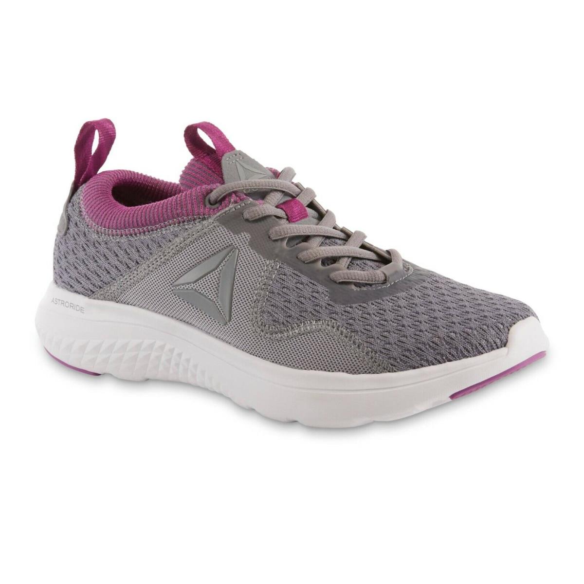 Reebok Ladies Running Tennis Shoe Grey Size 8 1/2 Med