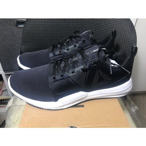 Reebok Hydrorush TR Mens Training Shoes Sneakers Black White CN4029 Size 8