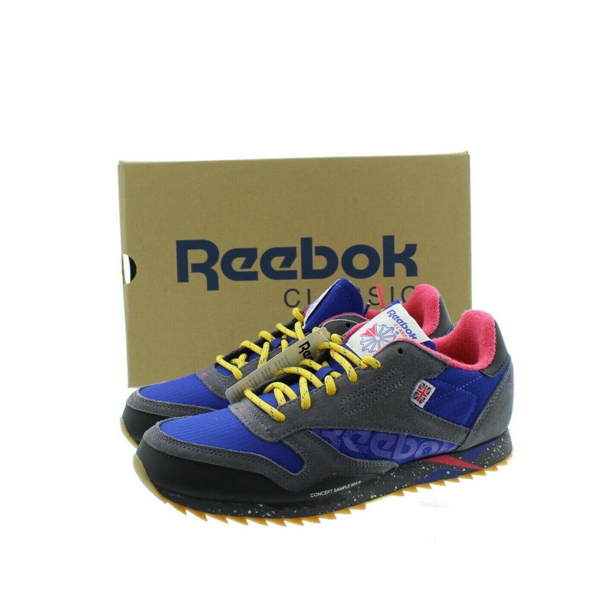 Reebok DV7451 Kids Junior Classic Leather Ripple MU Running Shoes 4.5