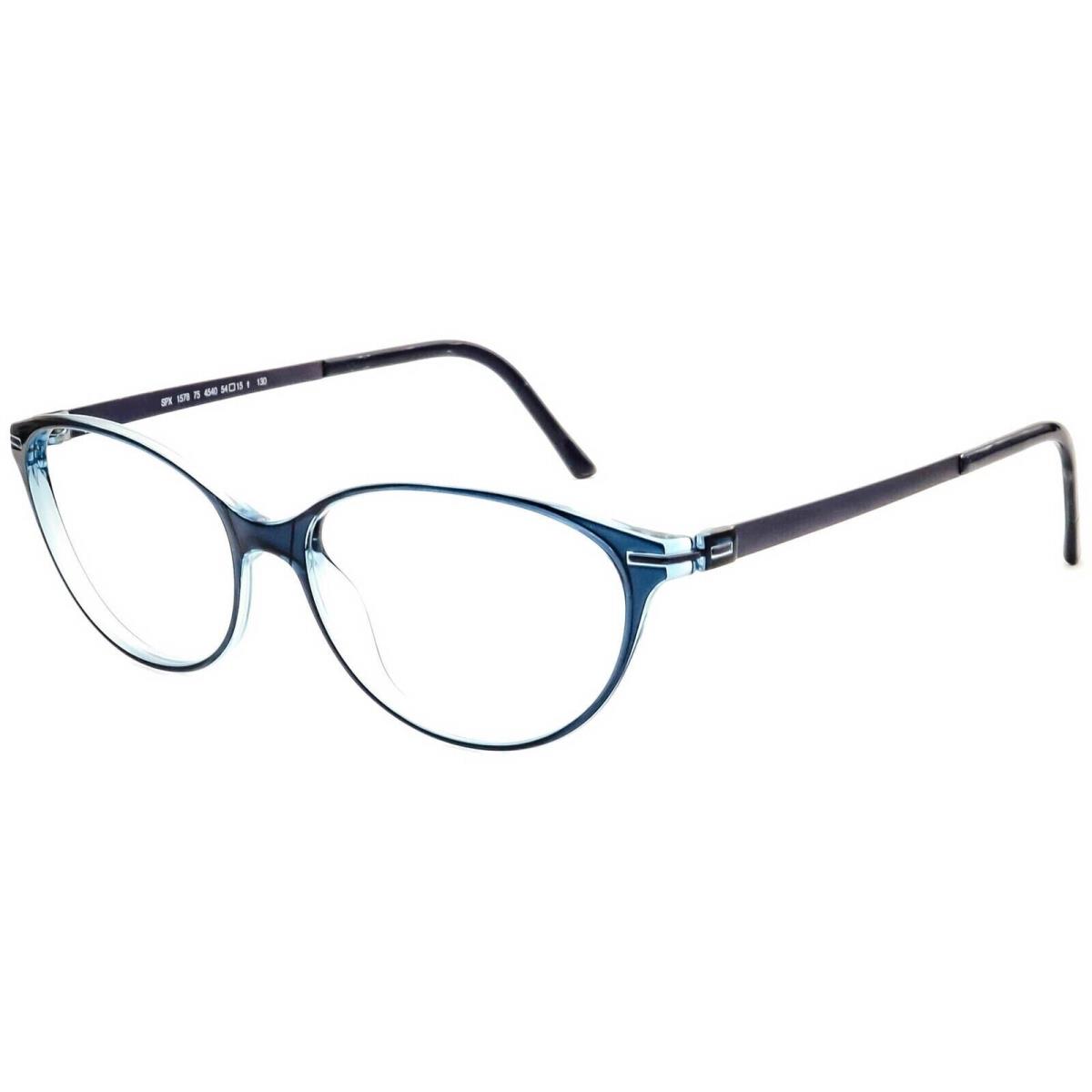 Silhouette Spx 1578 4540 Blue Optical Frame Eyeglasses 54mm
