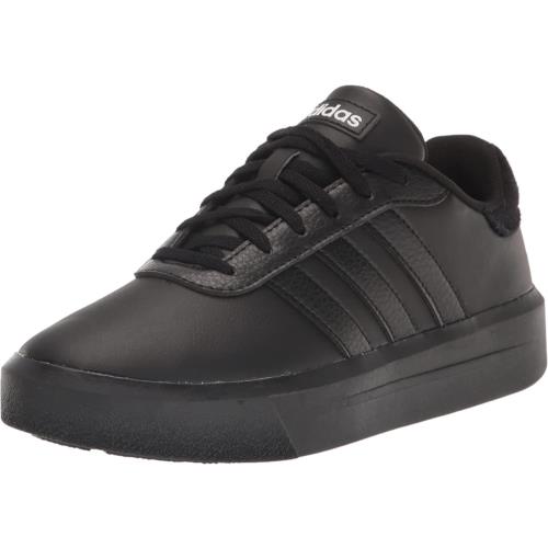 Adidas Women`s Court Platform Skate Shoe Black/Black/White