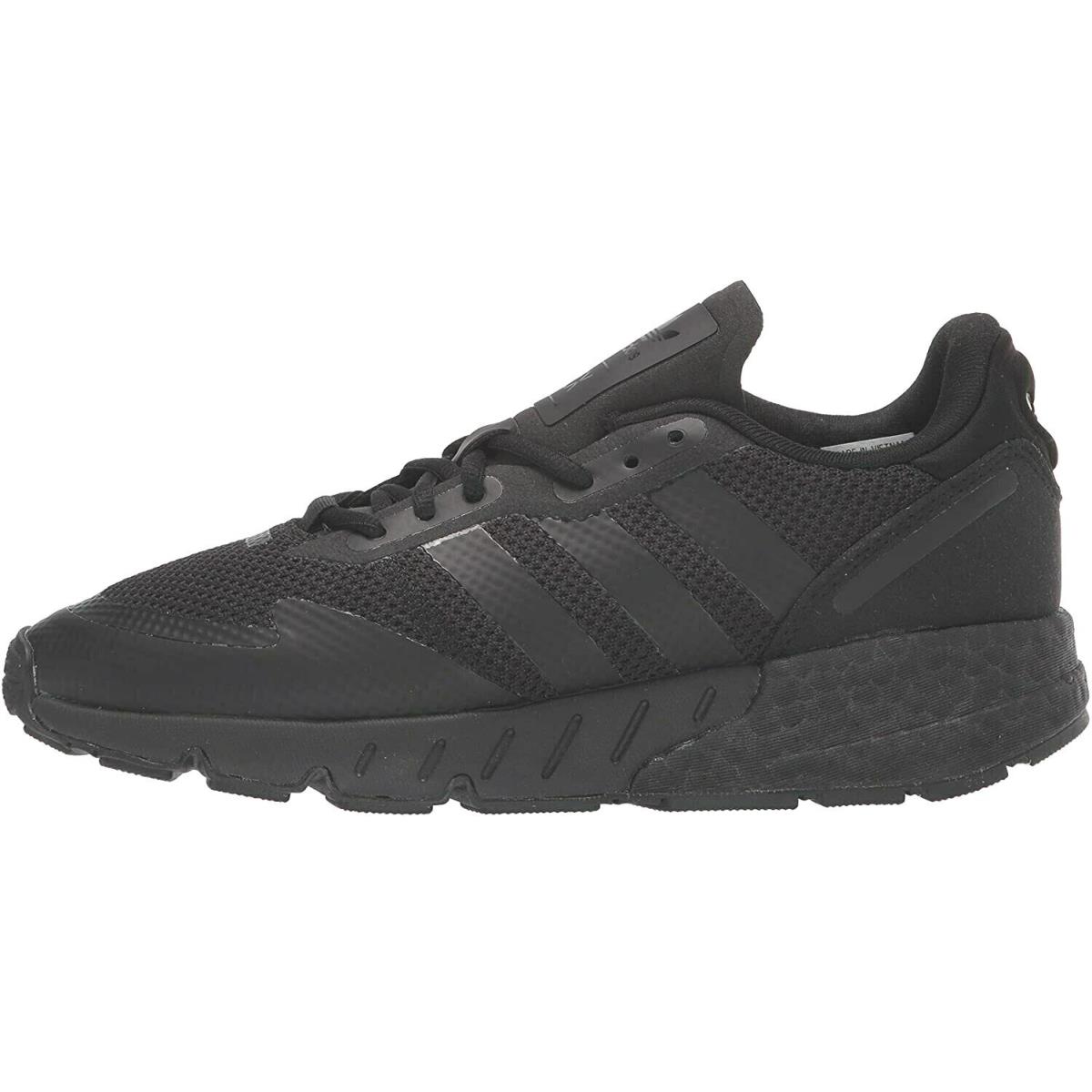 Men`s Adidas Originals H68721 ZX 1K Boost Triple Black Running Shoes - Black