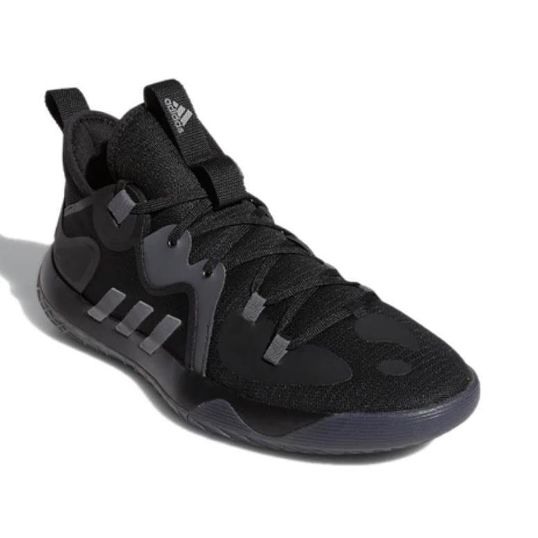Adidas Harden Stepback 2 Men`s Black Basketball Shoes Size 9 FZ1075 - Black