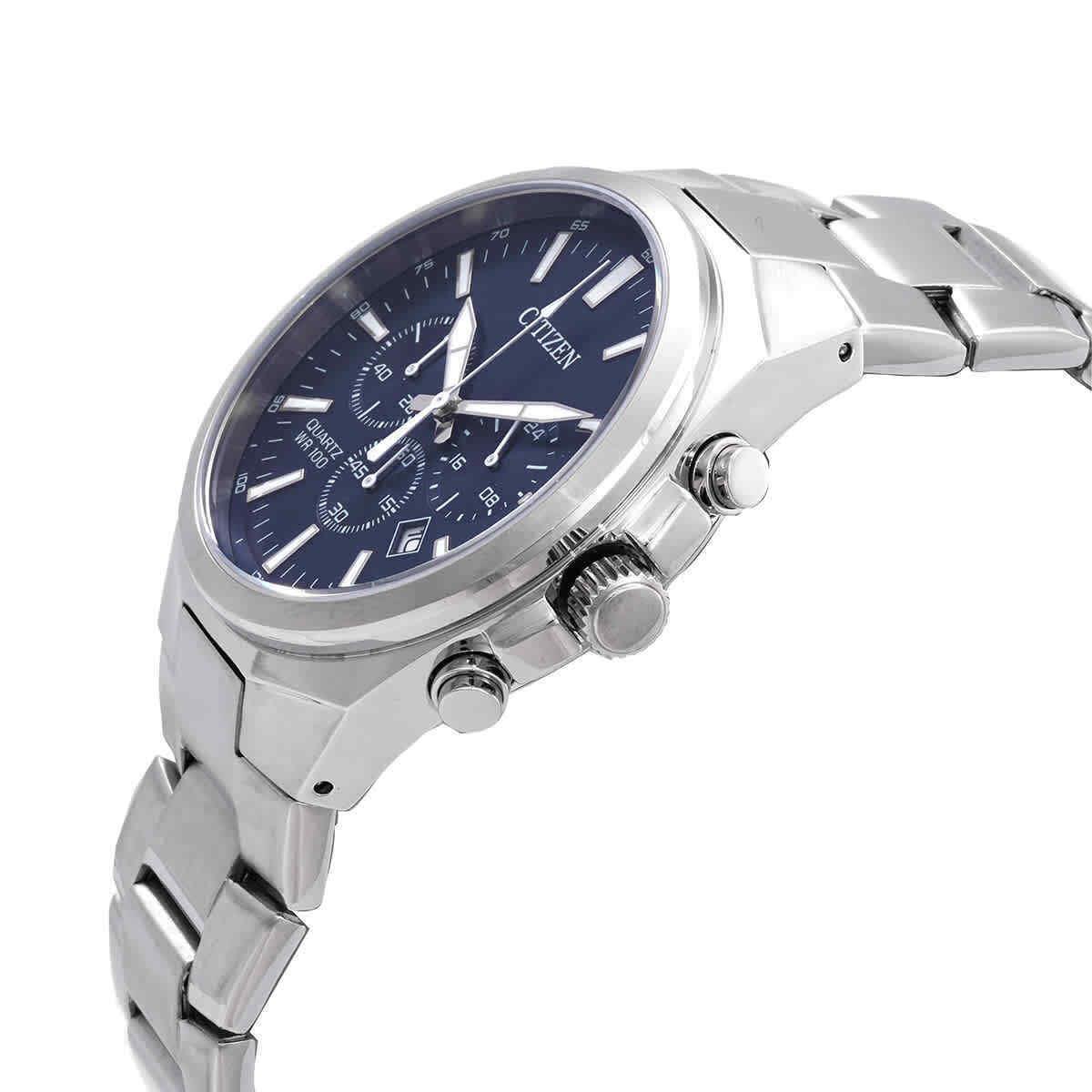 Citizen Chronograph Quartz Blue Dial Men`s Watch AN8170-59L