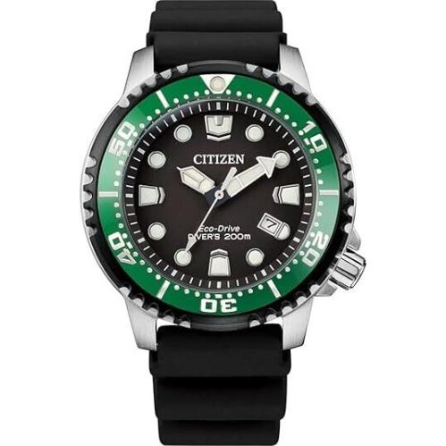 Citizen Men`s Eco-drive Promaster Diver Black Polyurethane Strap Watch