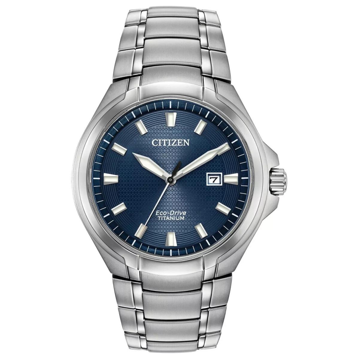 Citizen Eco-drive Paradigm Men`s Titanium Date Display Watch 43mm BM7431-51L