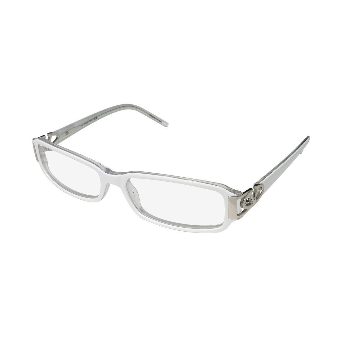 Valentino 5654 Eyeglasses 53-15-125 Cat Eye Full-rim White Fgx Plastic Italy