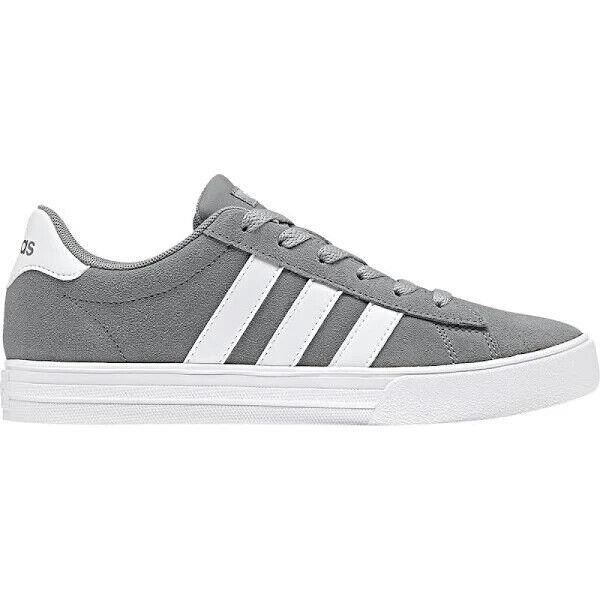 Adidas Kid`s Daily 2.0 Sneakers Shoes Grey/white Suede Size 6 K