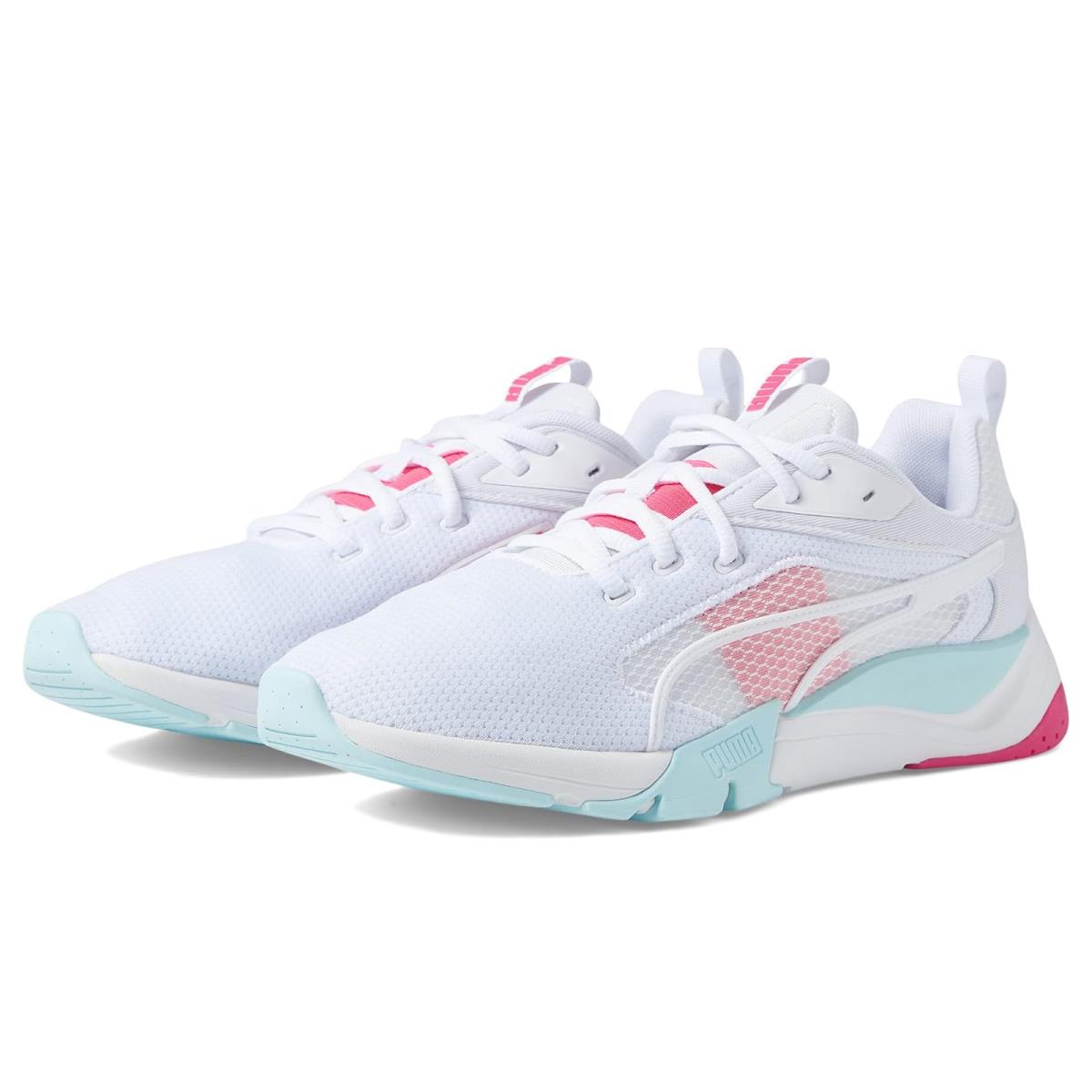 Woman`s Sneakers Athletic Shoes Puma Zora Puma White/Puma White/Glowing Pink
