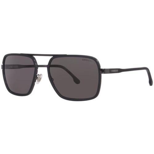 Carrera 256/S V81M9 Sunglasses Men`s Ruthenium/black/polarized Grey Lenses 58mm