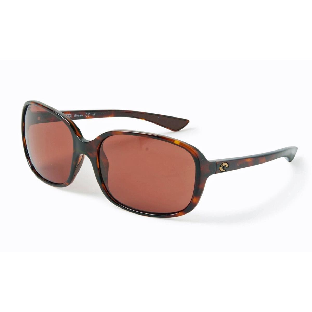 Costa Del Mar Riverton Polarized Sport Sunglasses Tortoise Copper 580P Lenses
