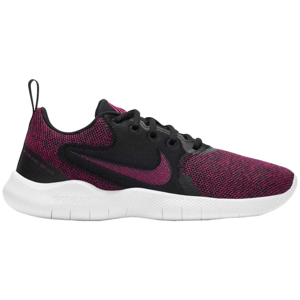 Nike Women`s Flex Experience Run 10 Running Shoes Black/fireberry Purple 5.5 US - Purple
