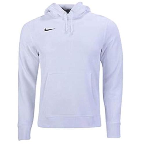 Nike Men`s Pullover Fleece Club Hoodie Xx-large White
