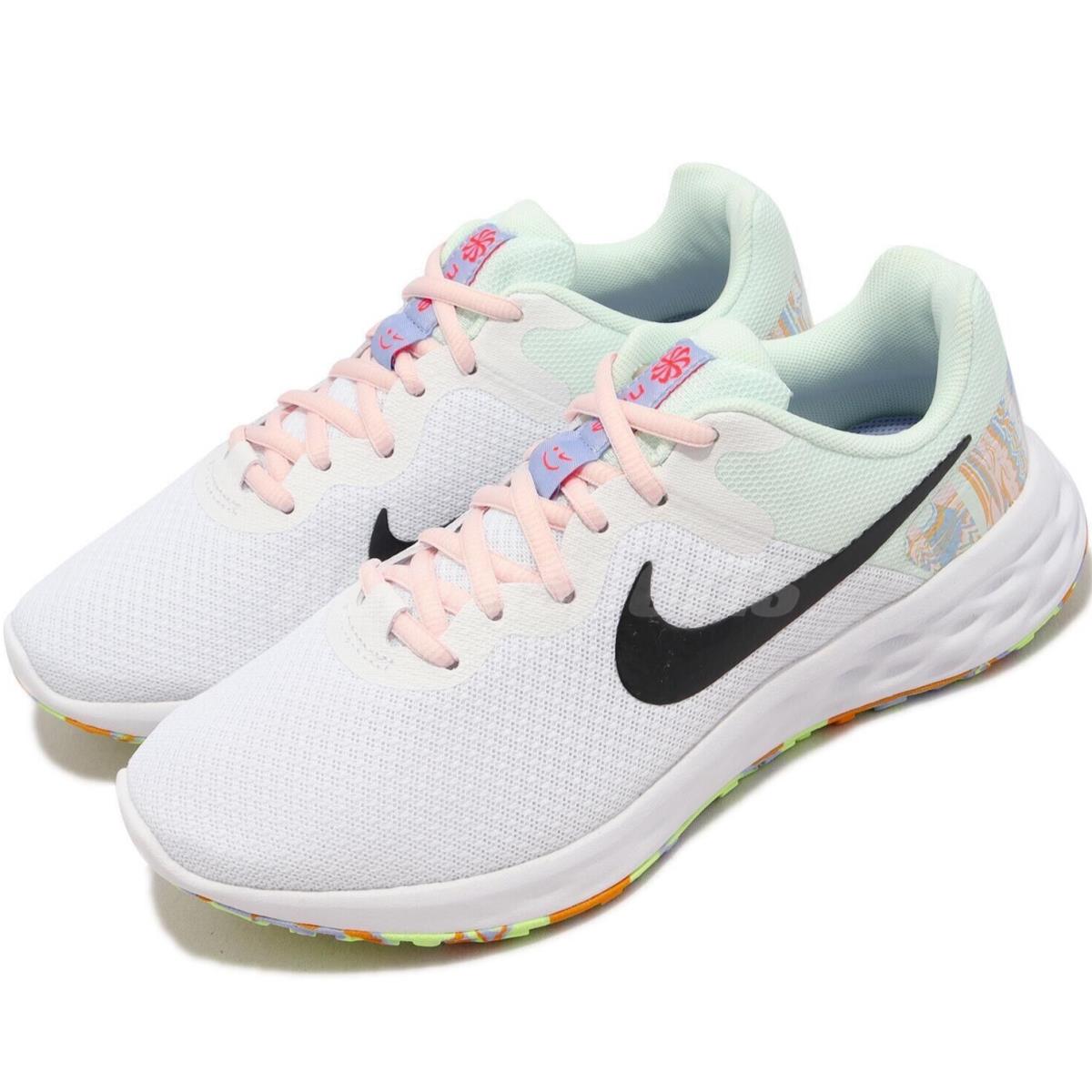 Nike Revolution 6 NN Prm Next Nature Premium White Pink Running Shoes Womens 9.5 - Multicolor