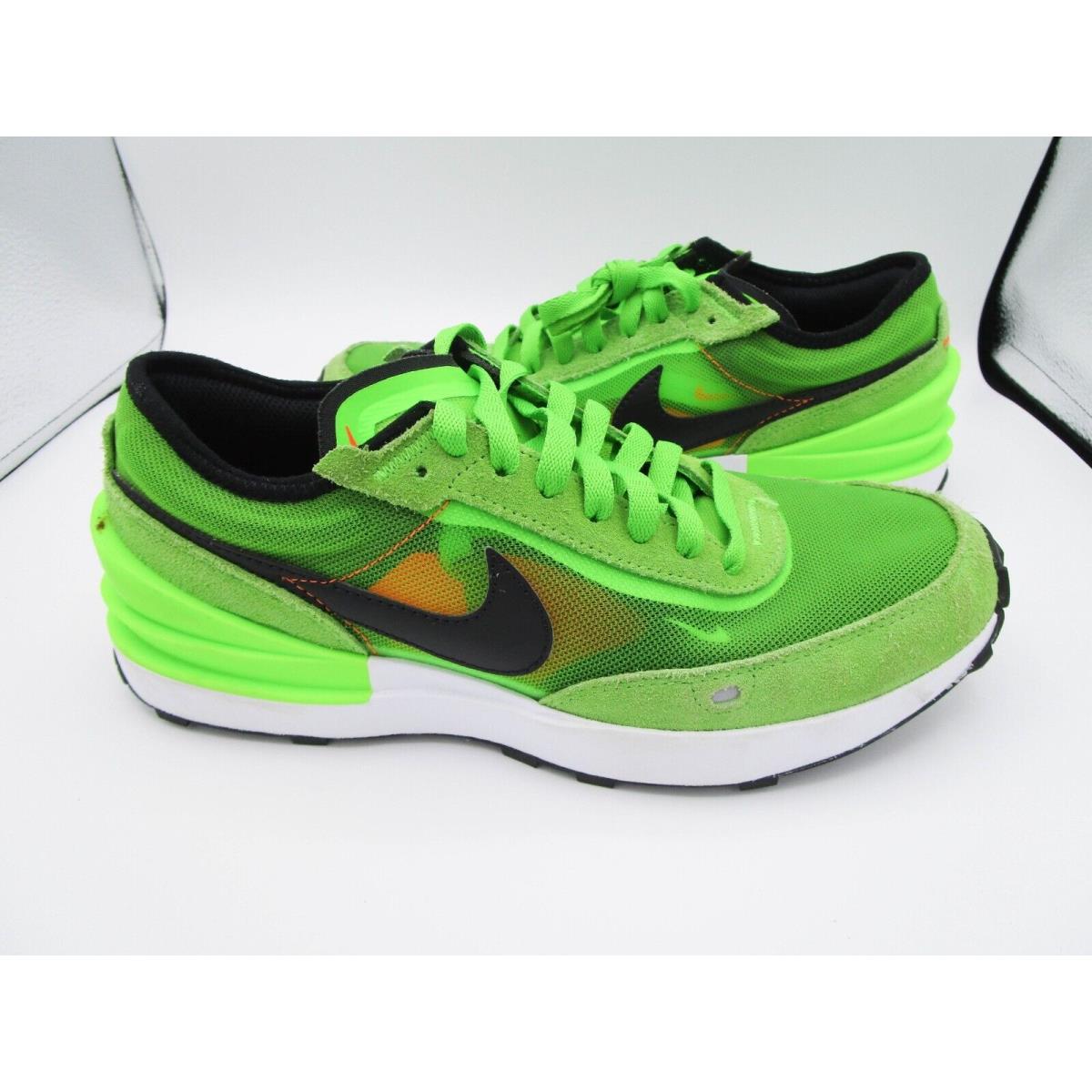 Nike Waffle One Electric Green Shoes/sneakers DC0481-300- Kids 7Y Running