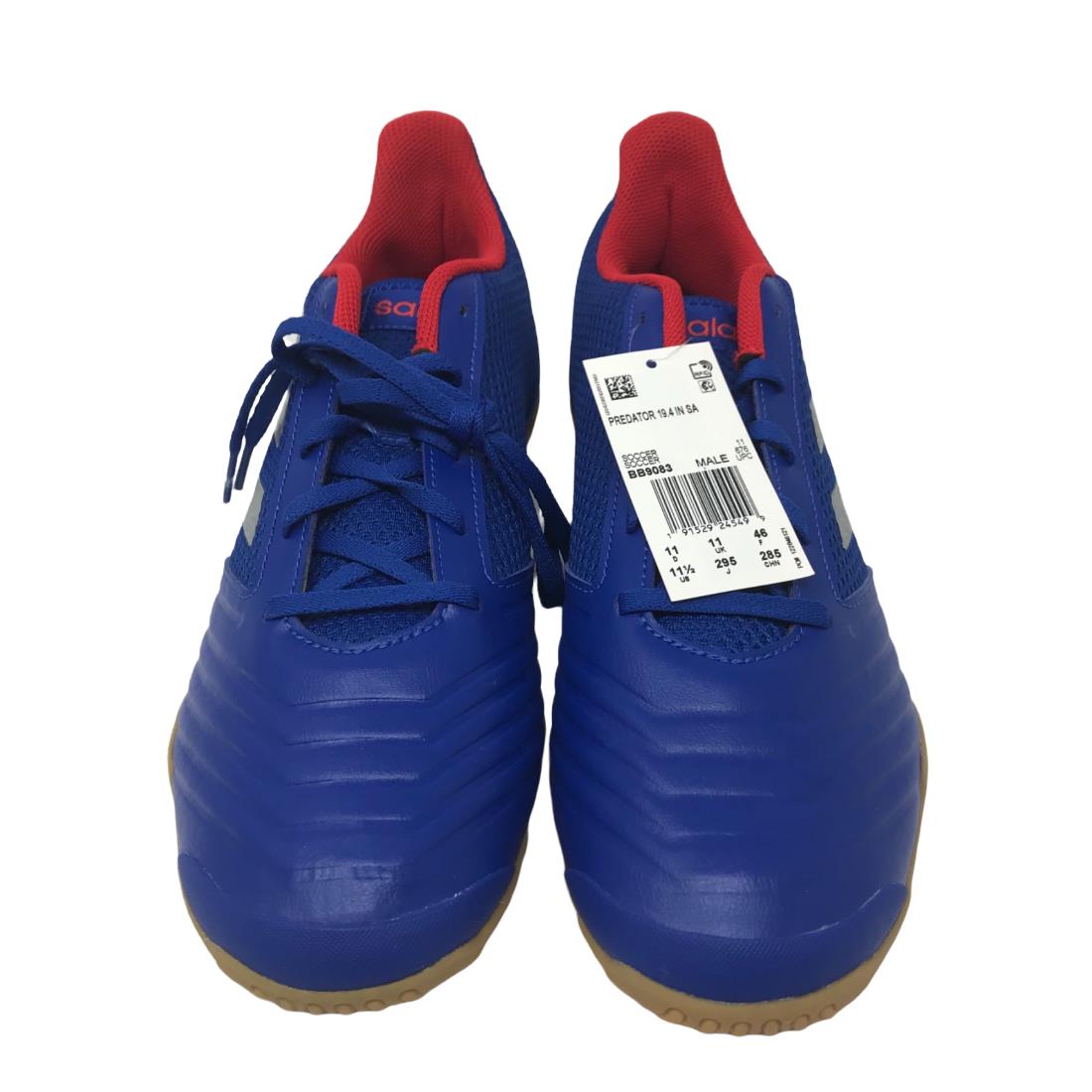 Adidas Men`s Predator 19.4 Soccer Shoe Size 11.5M - Blue/Red