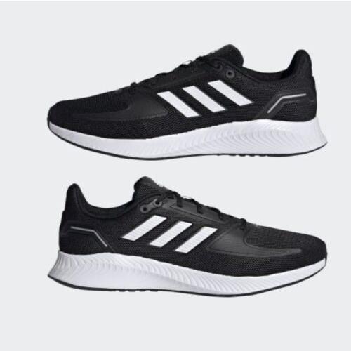 Adidas Originals Women`s Falcon Running Shoe Black/white/grey 7 M US