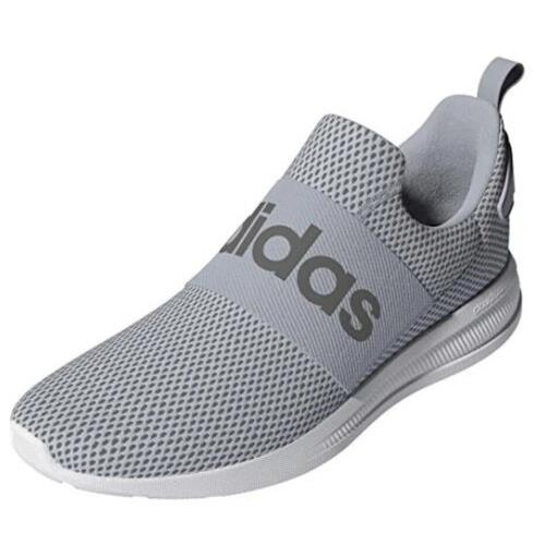 Adidas Men`s Lite Racer Adapt 4.0 Running Shoes Halo Silver/grey/white 8