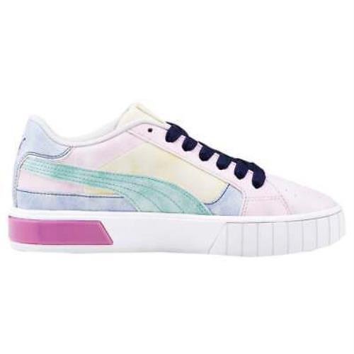 Puma Cali Star Tie Dye Lace Up Womens Pink Sneakers Casual Shoes 383677-02