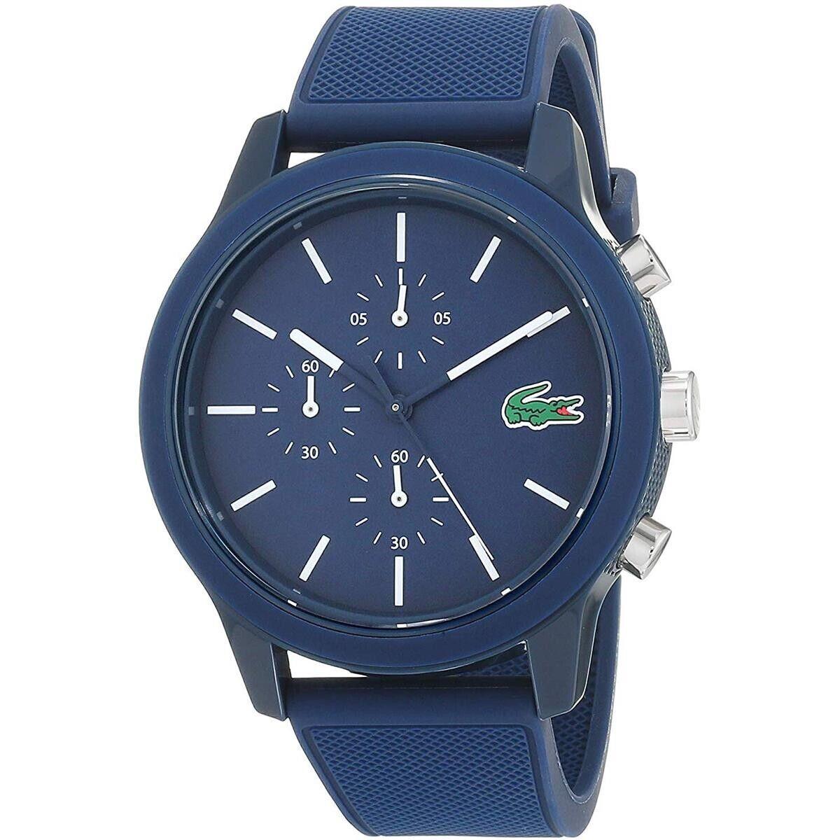 Lacoste Men`s Lacoste 2010970 Chronograph Watch with Blue Silicone Strap