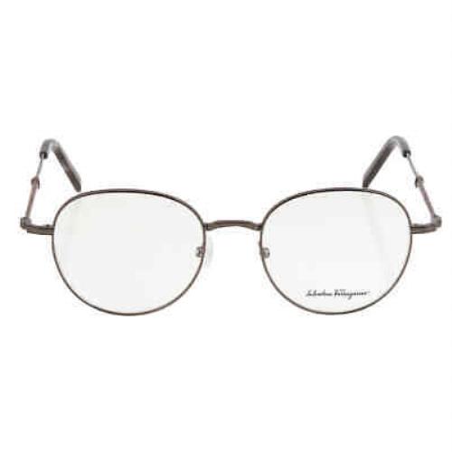 Salvatore Ferragamo Demo Oval Men`s Eyeglasses SF2192 015 52 SF2192 015 52