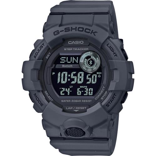 Casio Men`s Digital G-squared Bluetooth Connected Step Tracker Watch GBD800UC-8