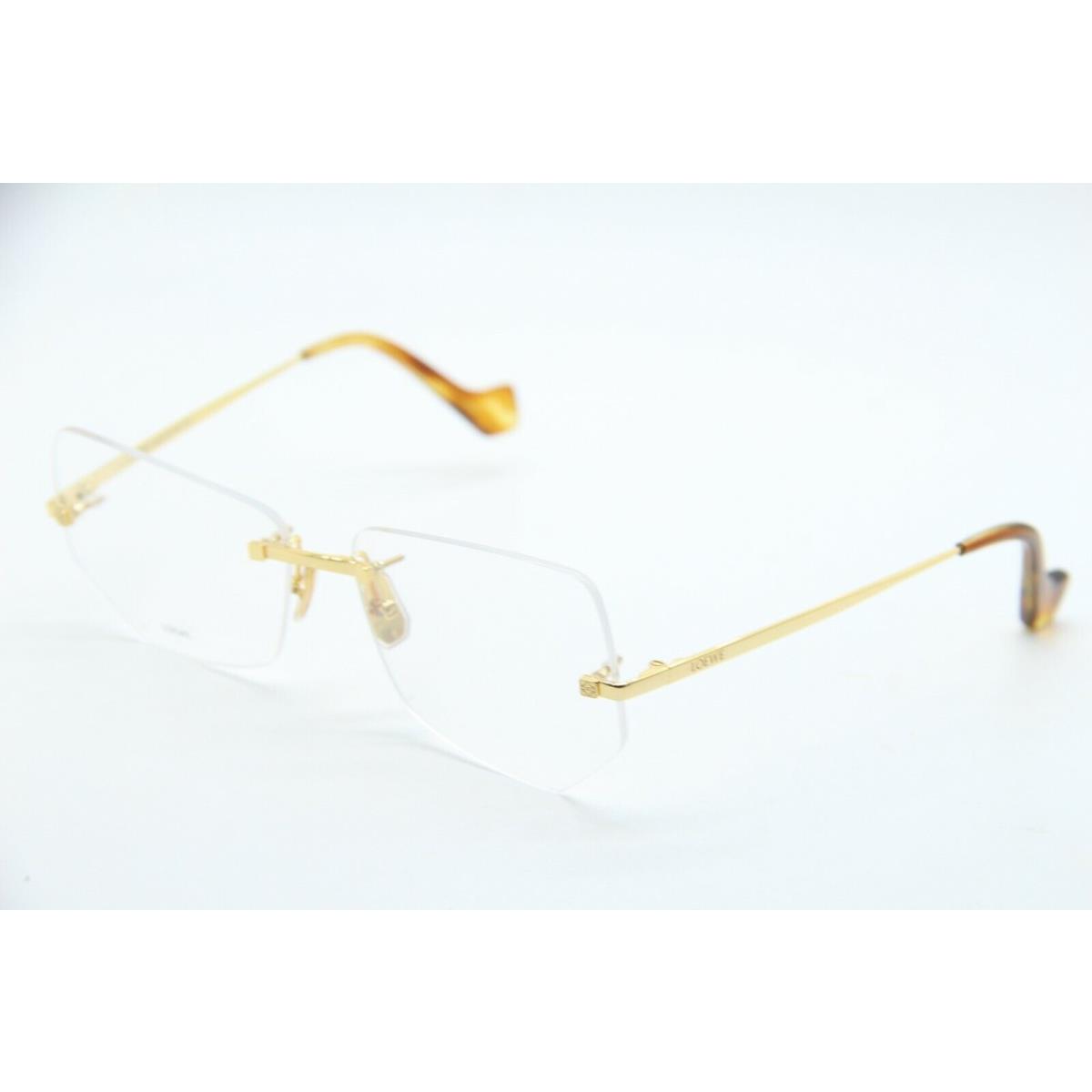 Loewe LW 50022U 030 Gold Brown Frames Eyeglasses 61-13 W/case
