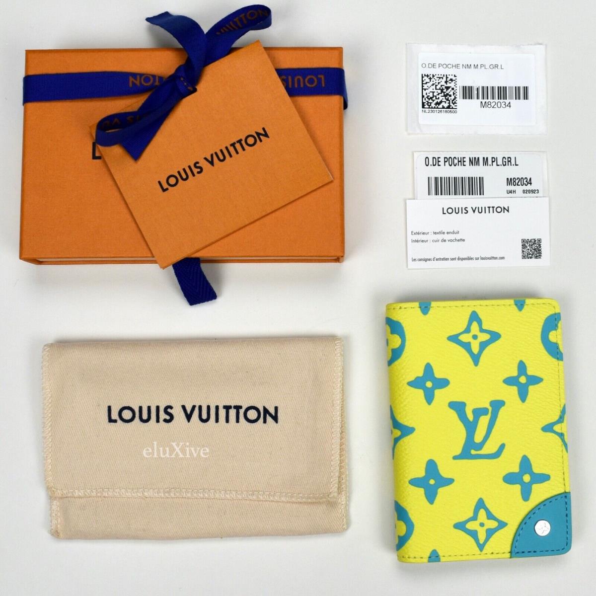 Louis Vuitton Yellow Playground Monogram Pocket Organizer Wallet