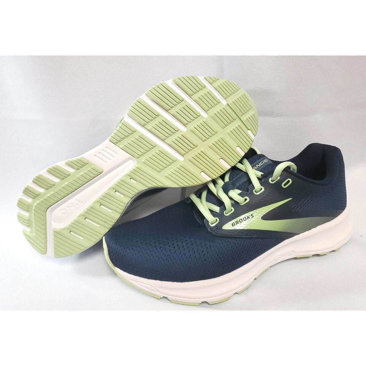 Womens Brooks Range 120336 1B 442 Navy Blue Green Running Sneakers Shoes