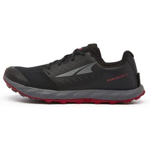 Altra Superior 5 Mens Trail Running Shoes - Black/red - 9.5