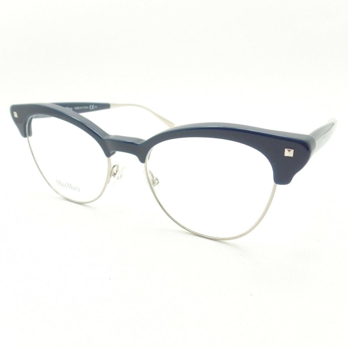 Max Mara MM 1271 Blue Silver Utj 50mm Eyeglass Frame