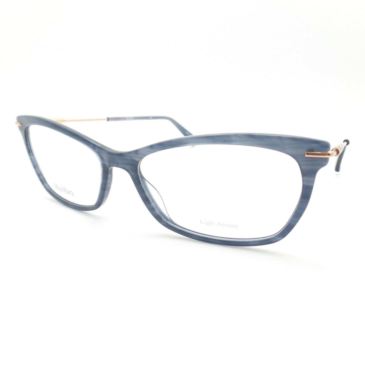 Max Mara MM 1394 38I Blue Horn 54mm Eyeglass Frame