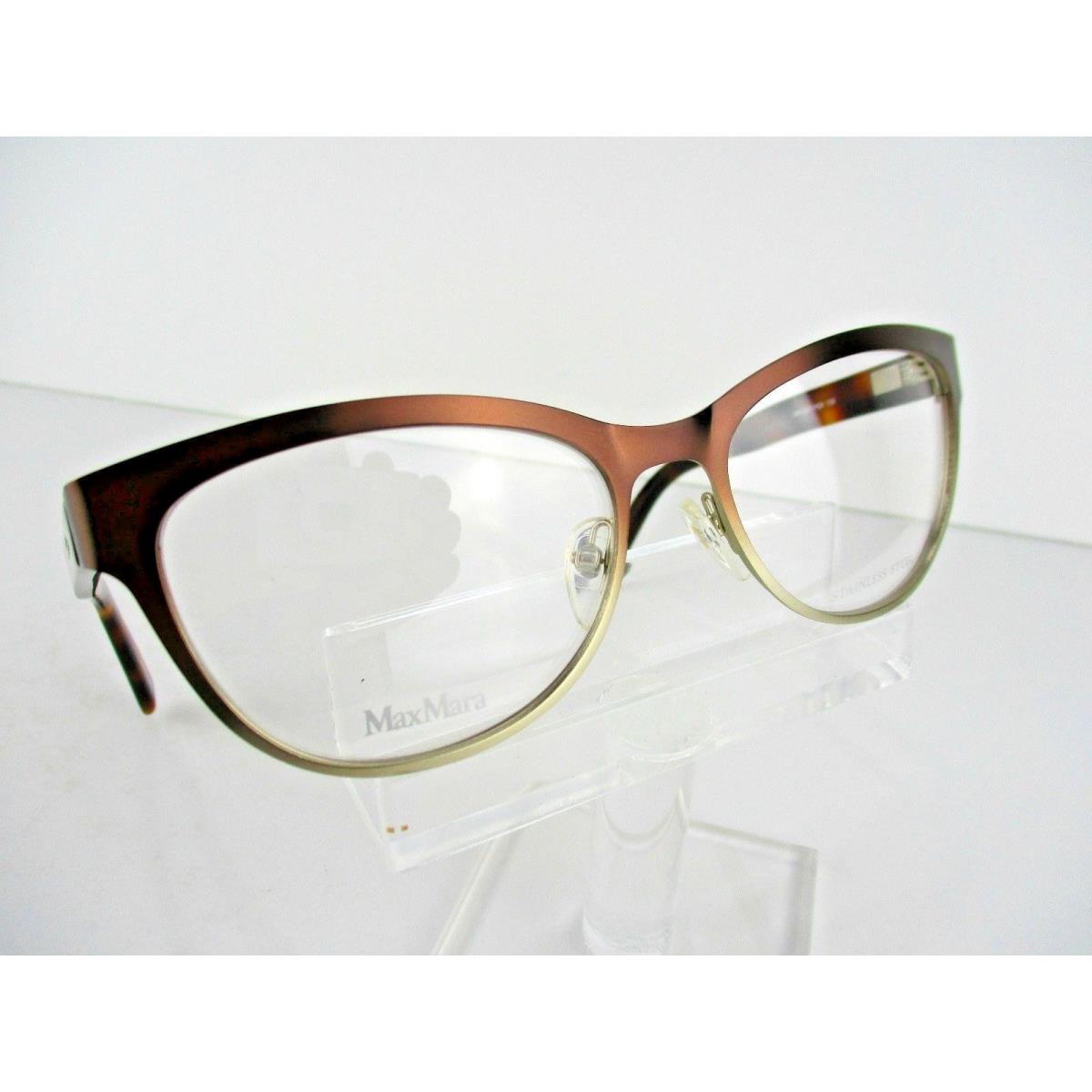 Max Mara MM 1241 Fqk Brown Gold Havana 54 x 17 135 mm Eyeglasses Frames