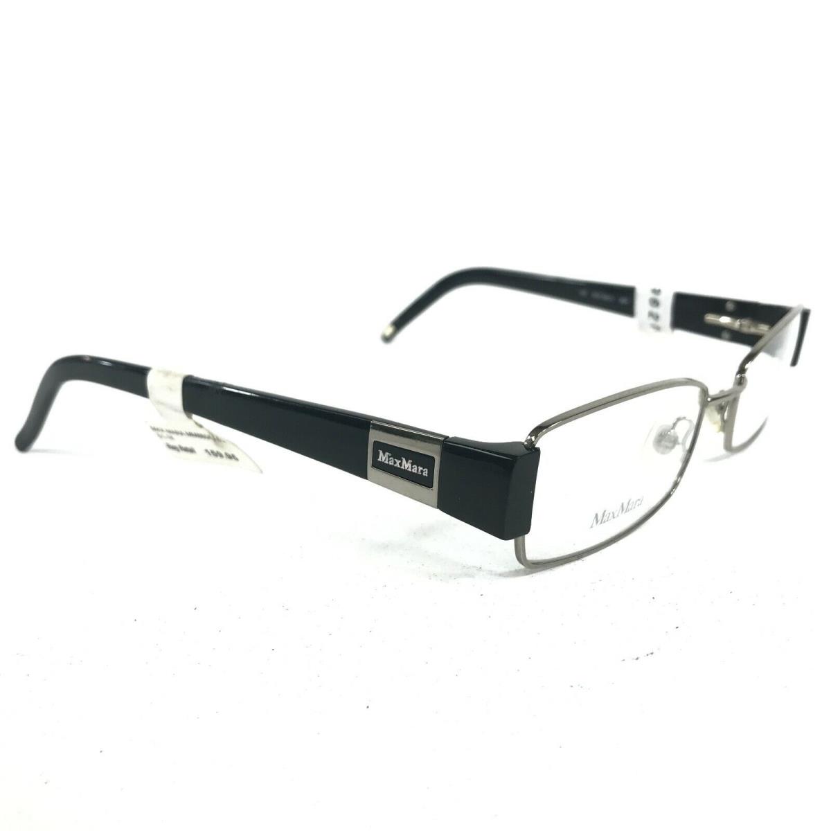 Max Mara MM 880/U 85K Eyeglasses Frames Silver Black Rectangular 51-18-135