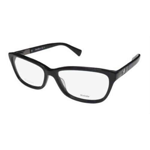 Max Mara 1205 Eyewear 55-15-140 Plastic Black Full-rim 0807 Womens Designer