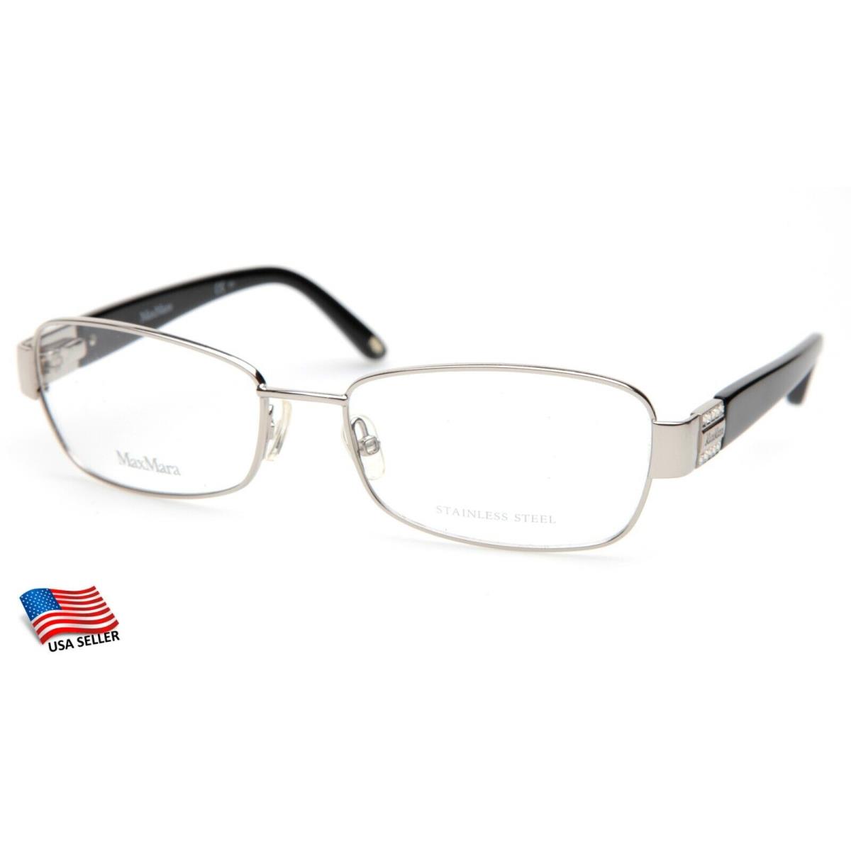 Max Mara MM1128 84J Silver Eyeglasses Glasses Frame 54-16-135mm
