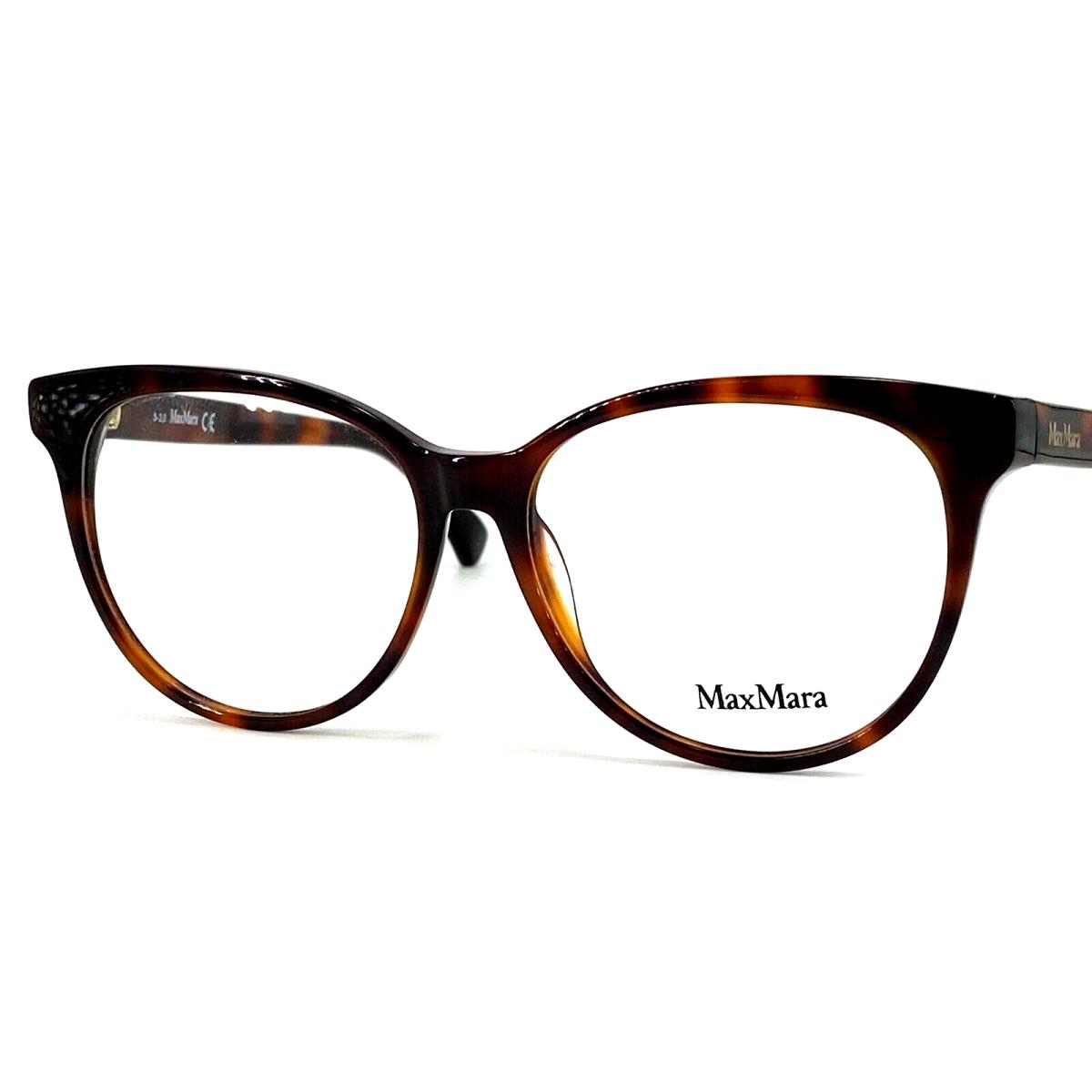 Max Mara MM5012 Women`s Plastic Eyeglass Frame 052 Shiny Classic Havana 54-14