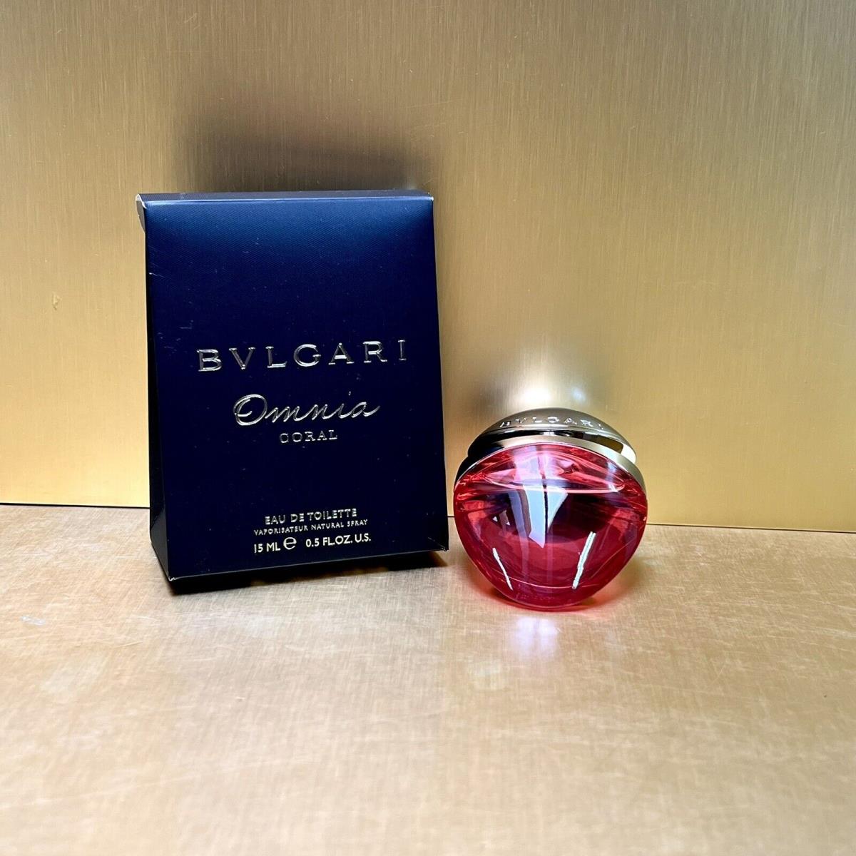 Bvlgari Omnia Coral Women Edt 15ml-0.5oz Spray Travel Mini Sample Vintage C65