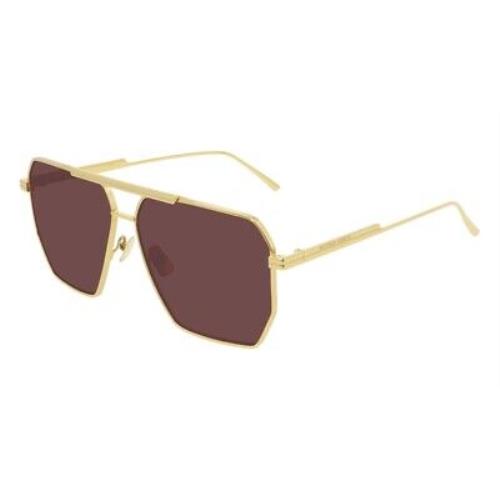 Bottega Veneta Minimalist BV 1012S Sunglasses 005 Gold