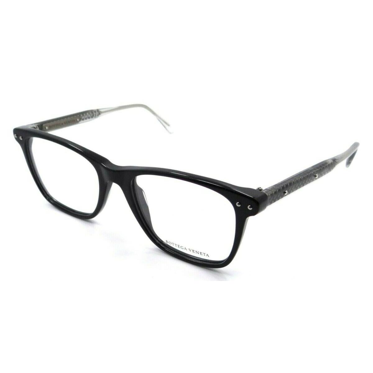 Bottega Veneta Eyeglasses Frames BV0099O 004 51-18-145 Black / Silver Italy