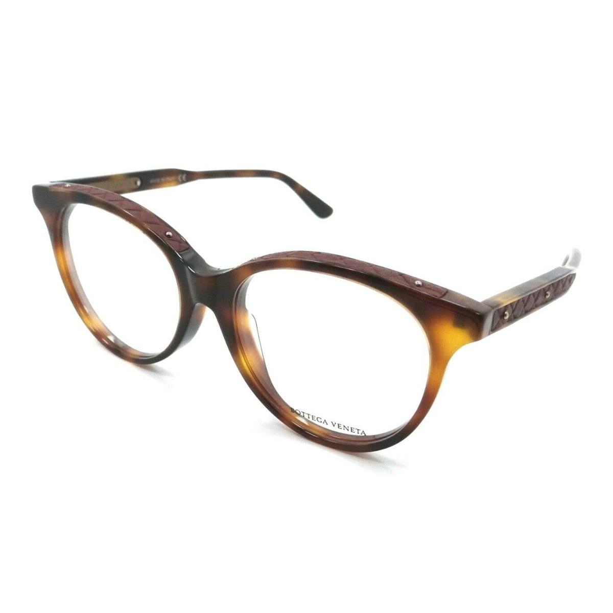 Bottega Veneta Eyeglasses Frames BV0069OA 002 54-17-145 Havana / Red Asian Fit
